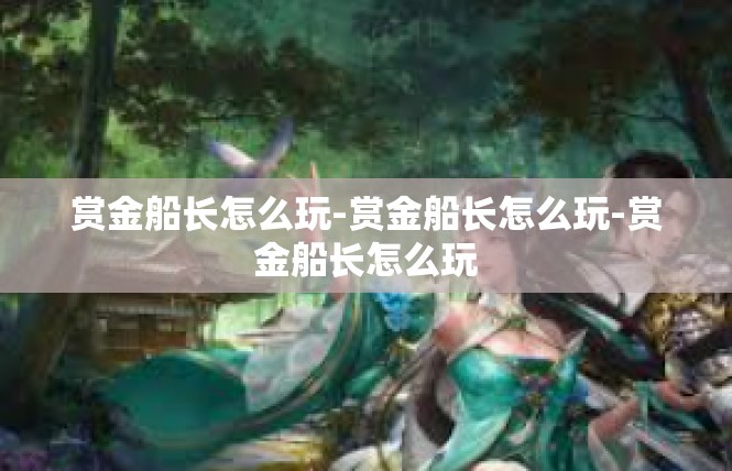 赏金船长怎么玩-赏金船长怎么玩-赏金船长怎么玩