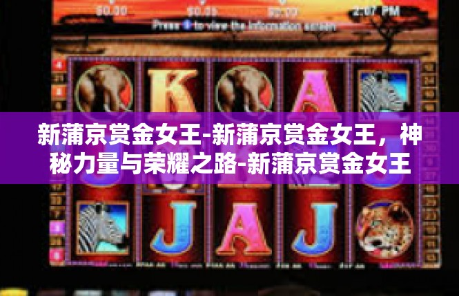 新蒲京赏金女王-新蒲京赏金女王，神秘力量与荣耀之路-新蒲京赏金女王