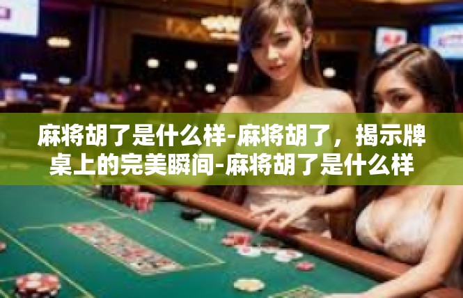 麻将胡了是什么样-麻将胡了，揭示牌桌上的完美瞬间-麻将胡了是什么样