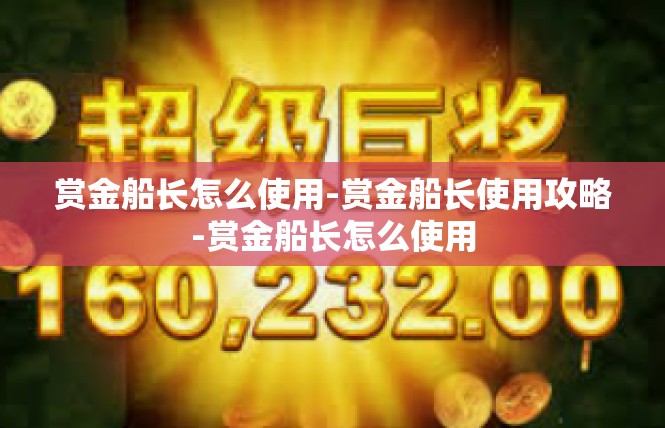赏金船长怎么使用-赏金船长使用攻略-赏金船长怎么使用