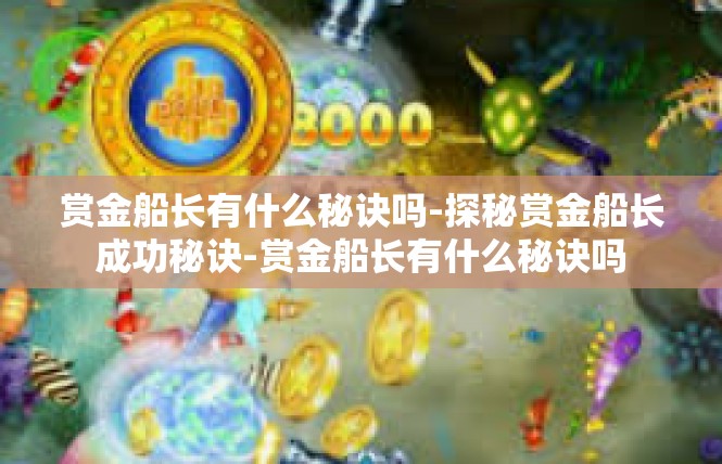 赏金船长有什么秘诀吗-探秘赏金船长成功秘诀-赏金船长有什么秘诀吗