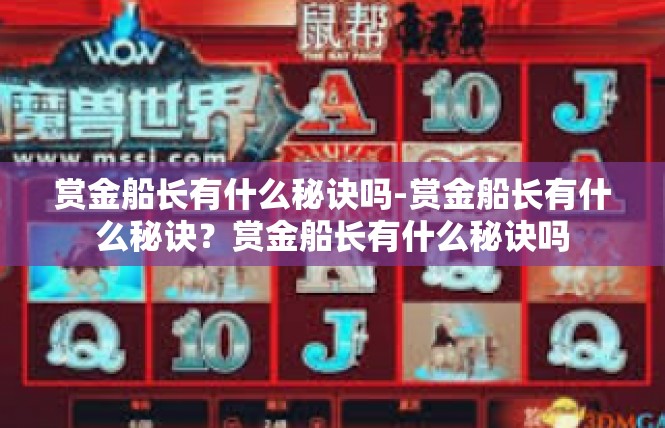 赏金船长有什么秘诀吗-赏金船长有什么秘诀？赏金船长有什么秘诀吗