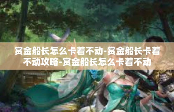 赏金船长怎么卡着不动-赏金船长卡着不动攻略-赏金船长怎么卡着不动