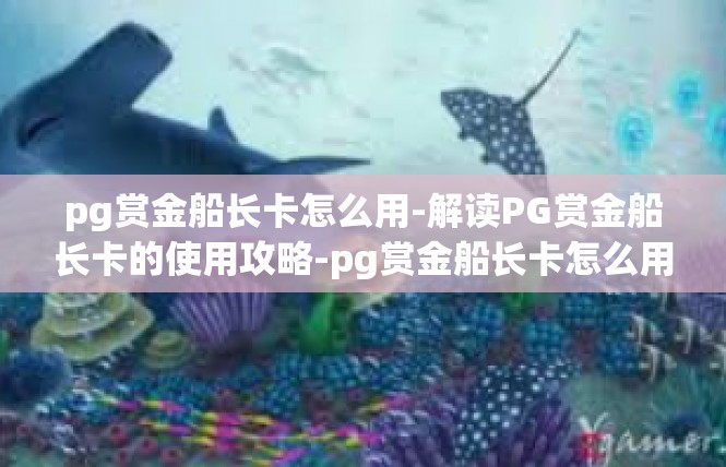 pg赏金船长卡怎么用-解读PG赏金船长卡的使用攻略-pg赏金船长卡怎么用