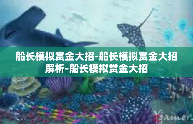 船长模拟赏金大招-船长模拟赏金大招解析-船长模拟赏金大招